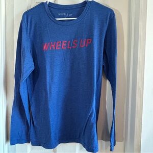 Women's Blue Long Sleeve‎ Tee